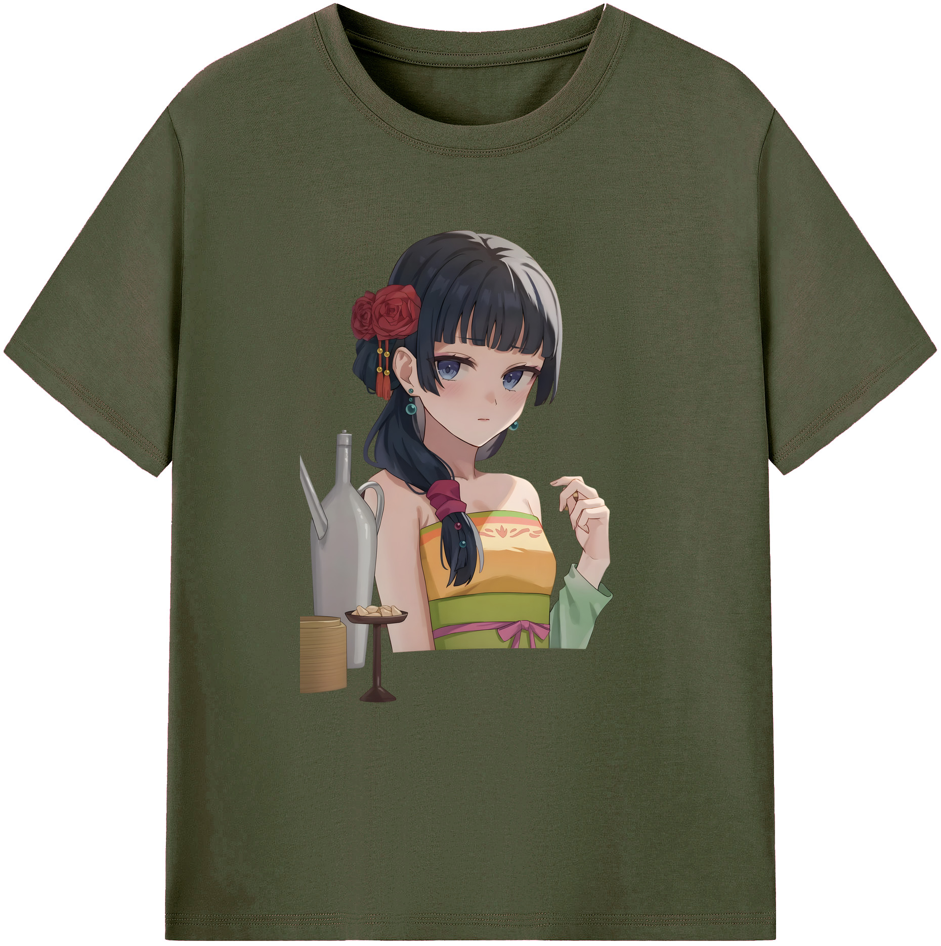 （画像用） 薬屋のひとりごと The Apothecary Diaries 綿100％ メンズ半袖Tシャツ｜肌触りやわらか＆通気性